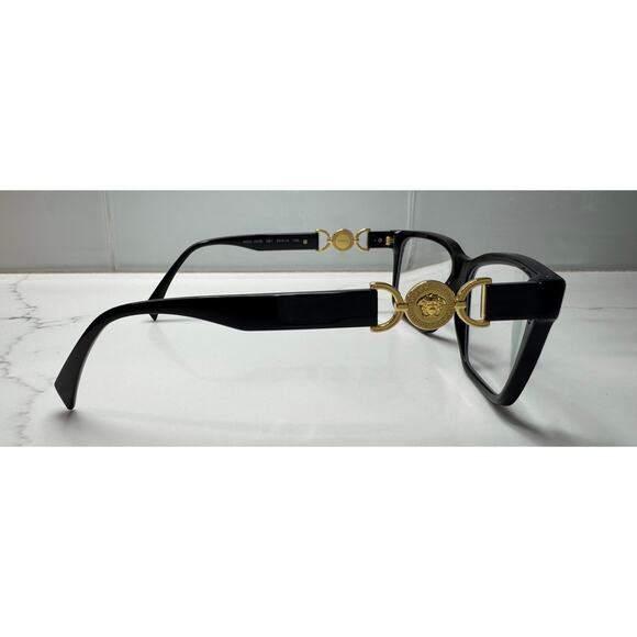 Versace Black & Gold Glasses Original Case & Cleaning Cloth - 3335 GB1 54014 140 - Picture 8 of 12